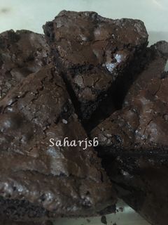عکسی از دستور براونی شکلاتی