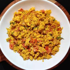 A picture of Akuri (Parsi Scrambled Egg).