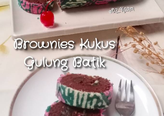 Resep 234 Brownies Kukus Gulung Batik Oleh Ratih Anita Dewi Cookpad