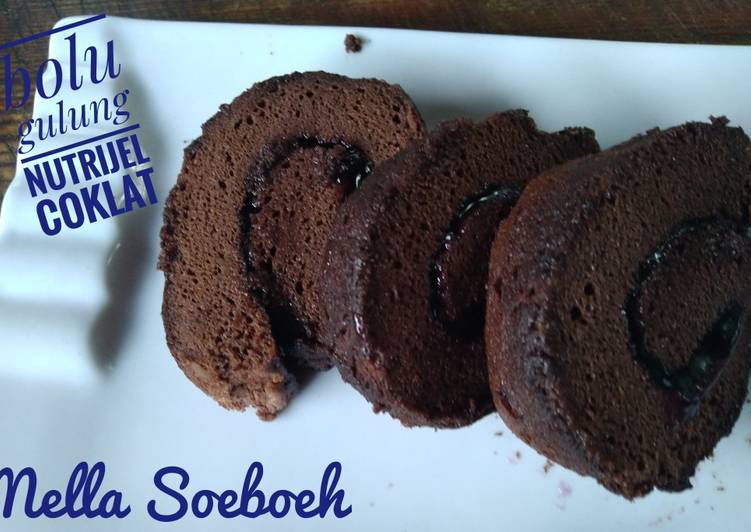 Bolu Gulung Nutrijel Coklat