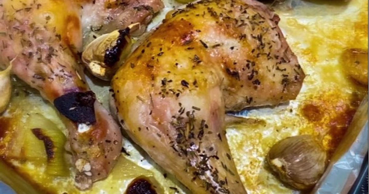 Butter Baked Chicken with Garlic