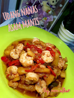 Foto resep Udang nanas asam manis