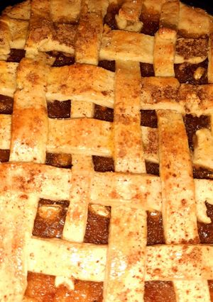 صورة لوصفة فطيره تفاح 🍎