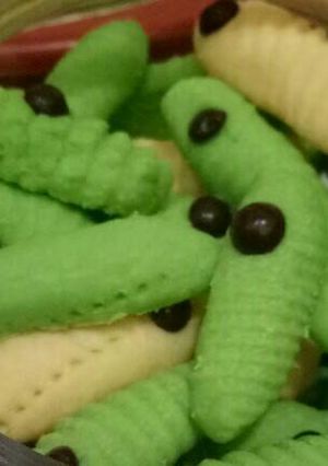 Foto resep Cookies ulat untuk lebaran
