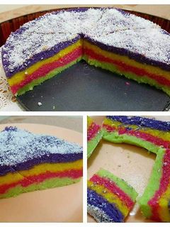 صورة لوصفة حلاوة السميد الملونة 🍭