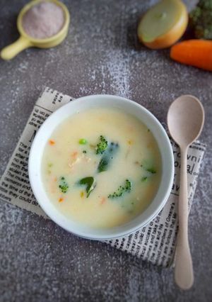 Foto resep Cream soup ayam brokoli