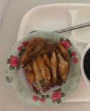 Ức gà cuộn nấm kim châm