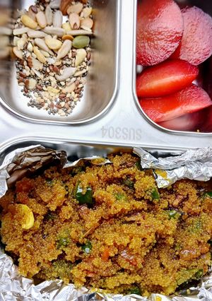 A picture of Amaranth Seeds Upma.