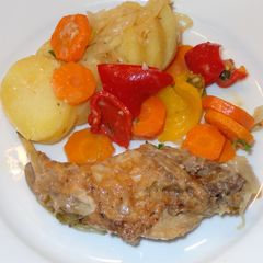 A picture of Rabbit escabeche.
