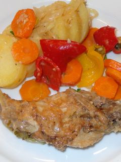 A picture of Rabbit escabeche.