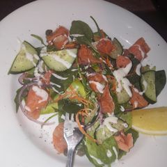 A picture of Salmon salad.