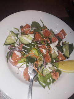 A picture of Salmon salad.