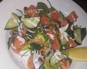 New Recipe Salmon salad Delicious Perfect