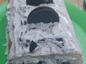 Una foto de crema oreo