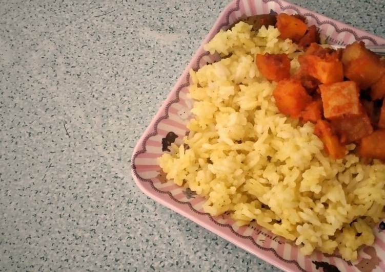 Nasi Kuning Rice Cooker a la Ibu