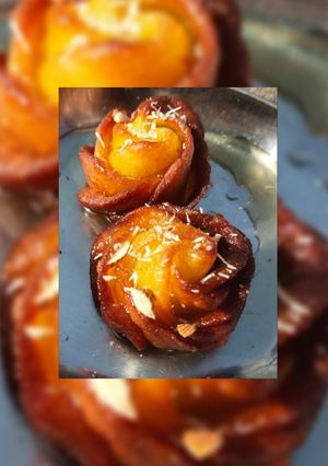 रोज़ गुलाब जामुन (rose gulab jamun recipe in Hindi) रेसिपी मुख्य फोटो