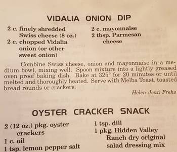 Update, Make Recipe Vidalia Onion dip Home Style