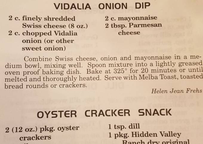 Vidalia Onion dip