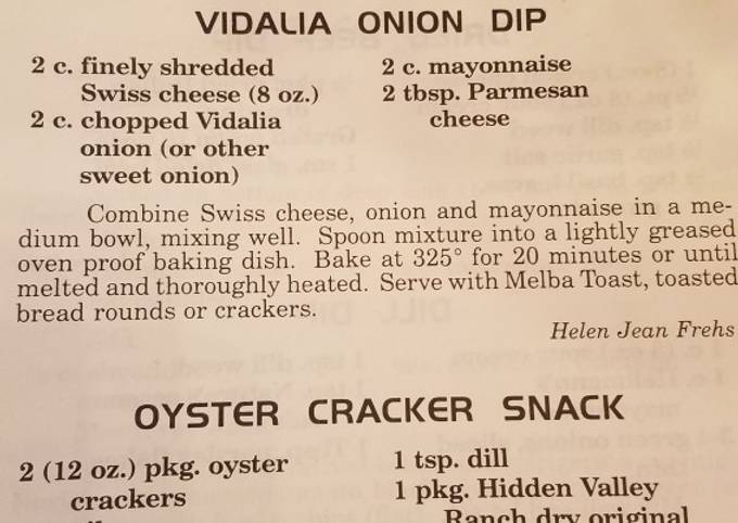 Recipe of Award-winning Vidalia Onion dip