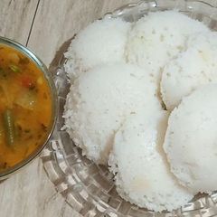 A picture of Instant Suji Idli Without Curd Easy idli Recipe.