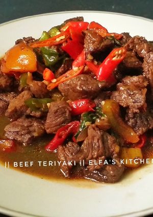 Foto resep Simple Beef Teriyaki ala elfas kitchen