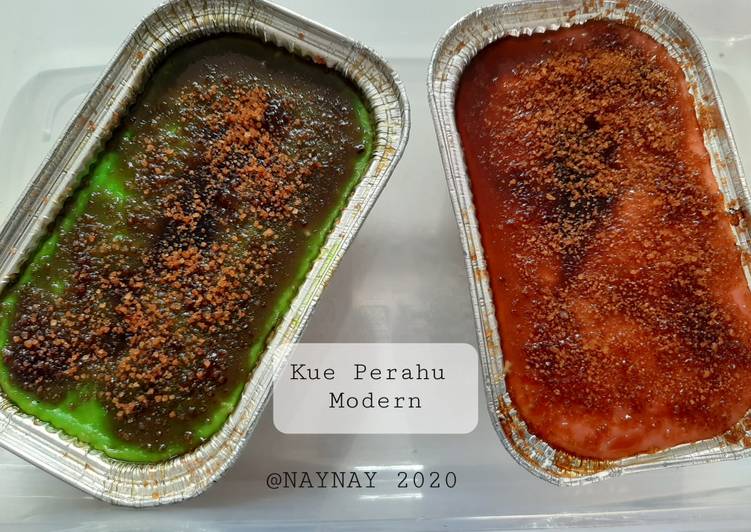 Langkah Mudah untuk Menyiapkan Kue Perahu Modern (Kue Perahu Susu) Anti Gagal