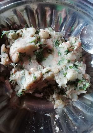 A picture of Aloo chokha.