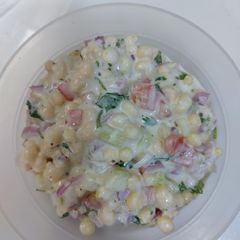 Onion cocomber boondi raita A picture of Onion cocomber boondi raita.