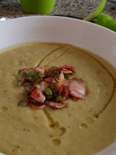 Una foto de Crema de Pimientos Verdes