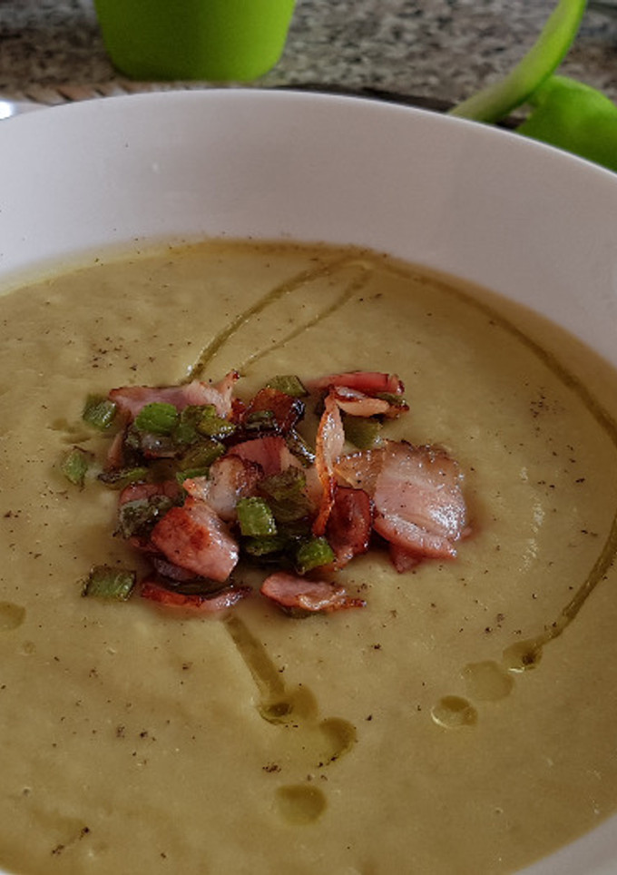 Una foto de Crema de Pimientos Verdes