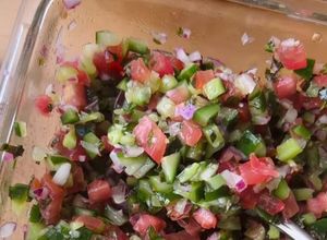 Foto de Salada de Pepino e Tomate