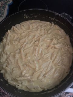 Una foto de Macarrones a los 4 quesos