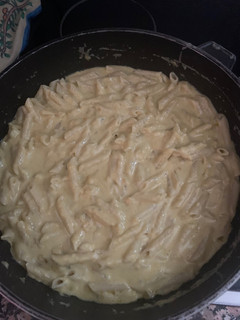 Una foto de Macarrones a los 4 quesos