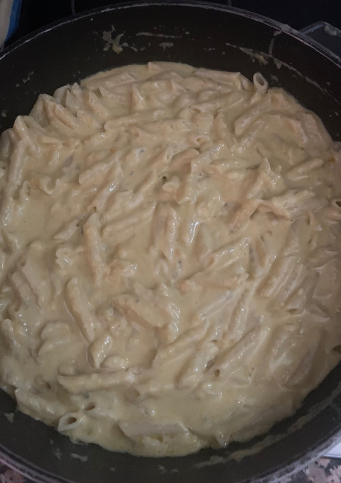 Una foto de Macarrones a los 4 quesos