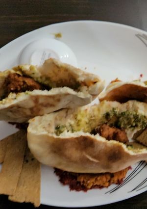 A picture of Roasted beet hummus.
