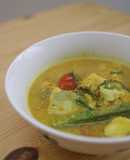 Spicy sour monkfish stew
