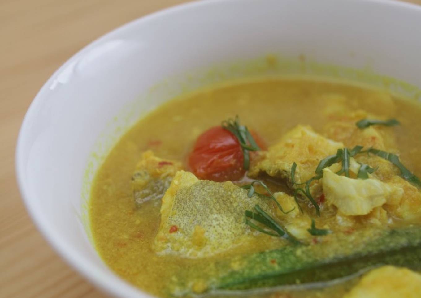 Spicy sour monkfish stew