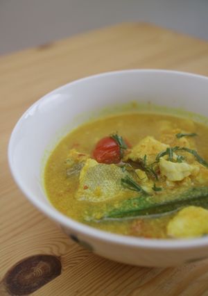 A picture of Spicy sour monkfish stew.