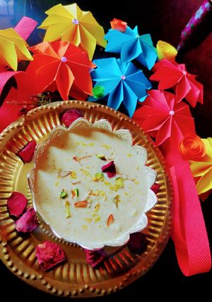 A picture of Sattu kheer.