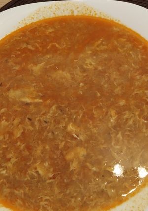 Tojásleves gyorsan és egyszerűen recept fotója