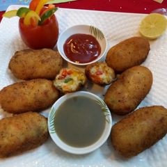 A picture of Bread cutlets.