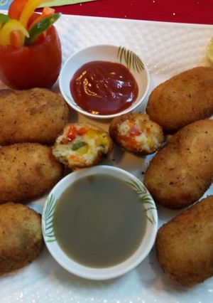 A picture of Bread cutlets.