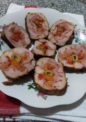 Una foto de Solomillo de cerdo relleno