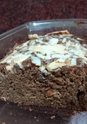 Una foto de Budín 100% integral de banana y manzana con almendras