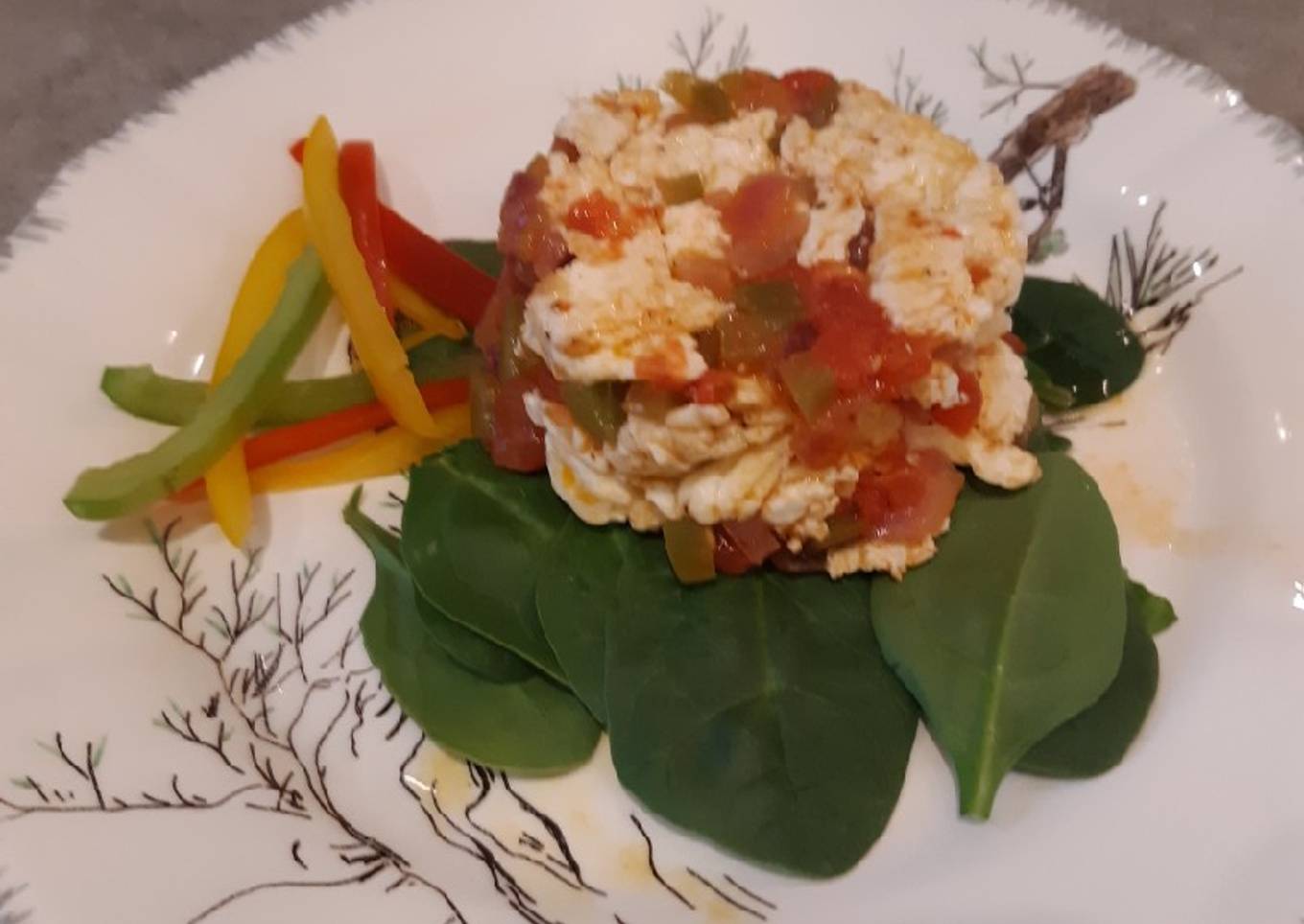 Claras de huevo a la mexicana 😋😋🤗