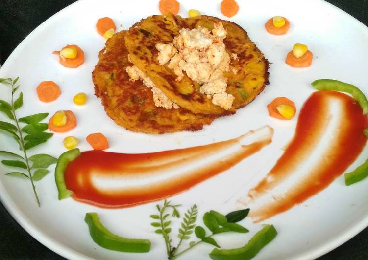 Simple Way to Make Homemade Makki corn pancake