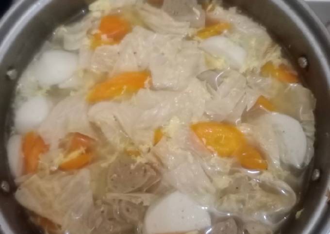 Resep Sop BTKT (Bakso Telur Kembang Tahu) Sederhana Yang Lezat