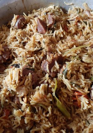 A picture of Mutton Biryani.