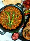 દાડમ દાણા મસાલા છોલે જૈન (Pomegranate Masala Chickpeas Jain Recipe In Gujarati)