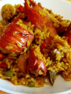 Una foto de Arroz con bogavante